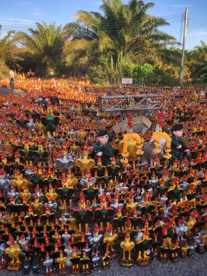 Offerings to Ai Khai at the Temple of Wat Chedi