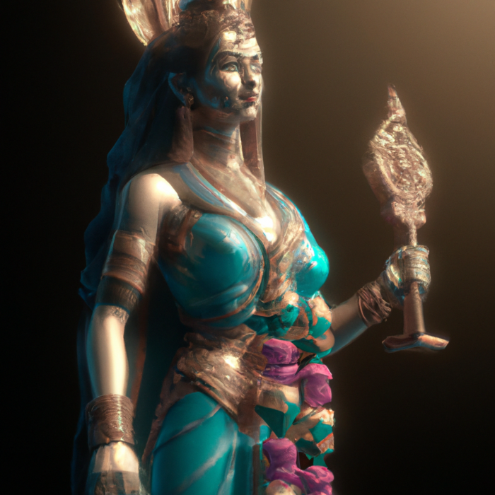 The Goddess Parvati, AI Art